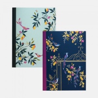 Set of 2 Orchard Print Notebooks Sara Miller London